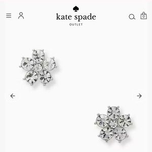 Kate Spade Crystal Floral Stud Earrings